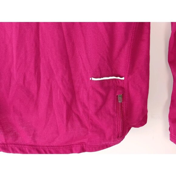 Nike Dri-Fit Running  Women's Fuchsia  Pink Hooded Pullover Activewear  Top Sz M - Picture 6 of 11